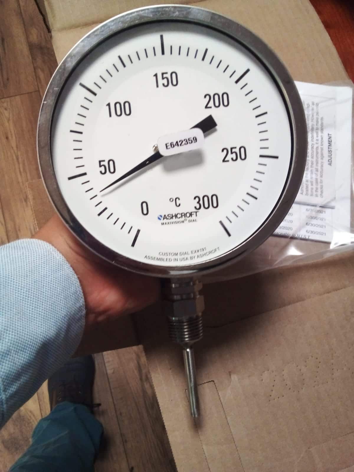 termómetro bimetálico Ashcroft