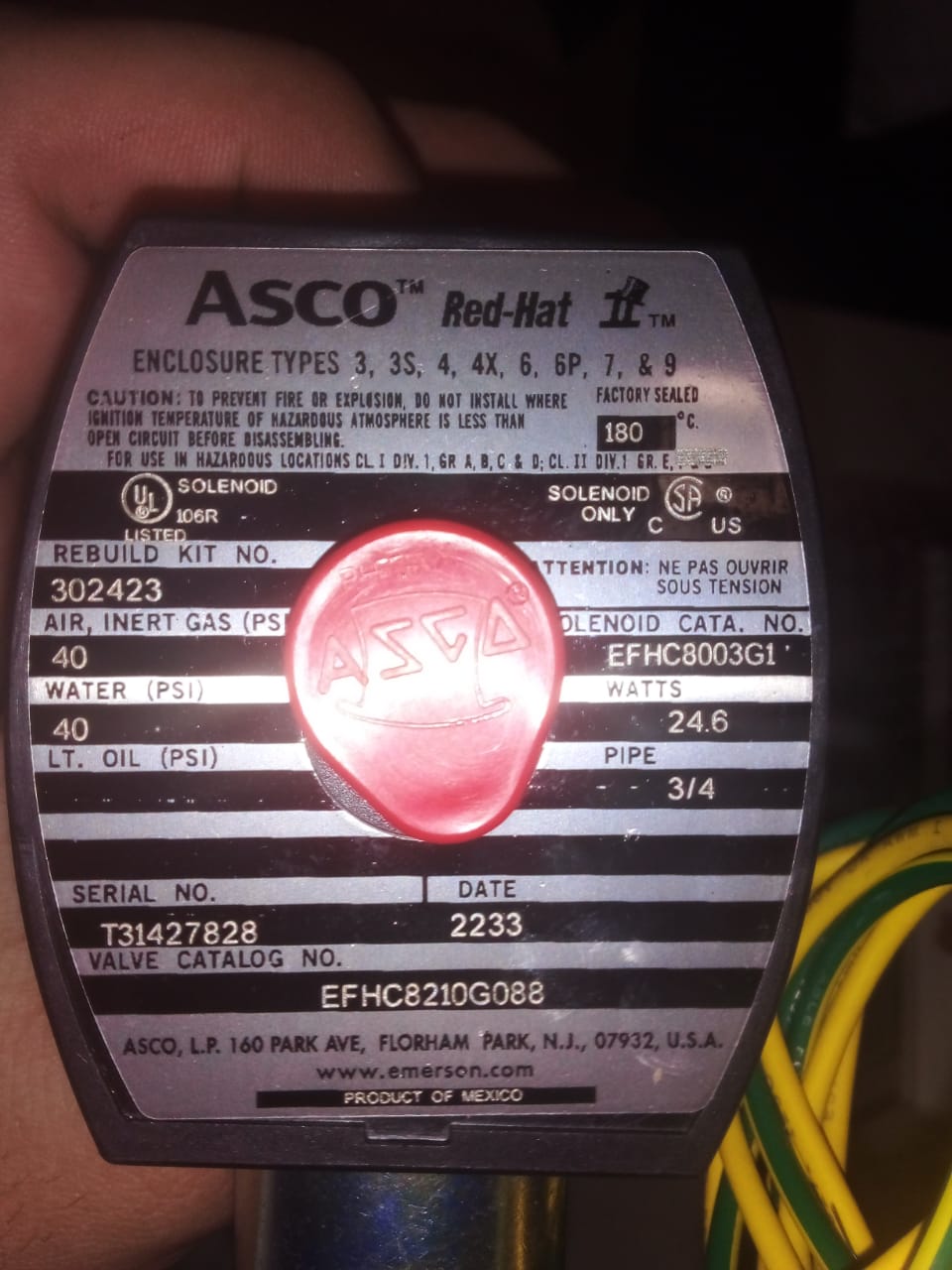 Valvula ASCO EFHC8210G088